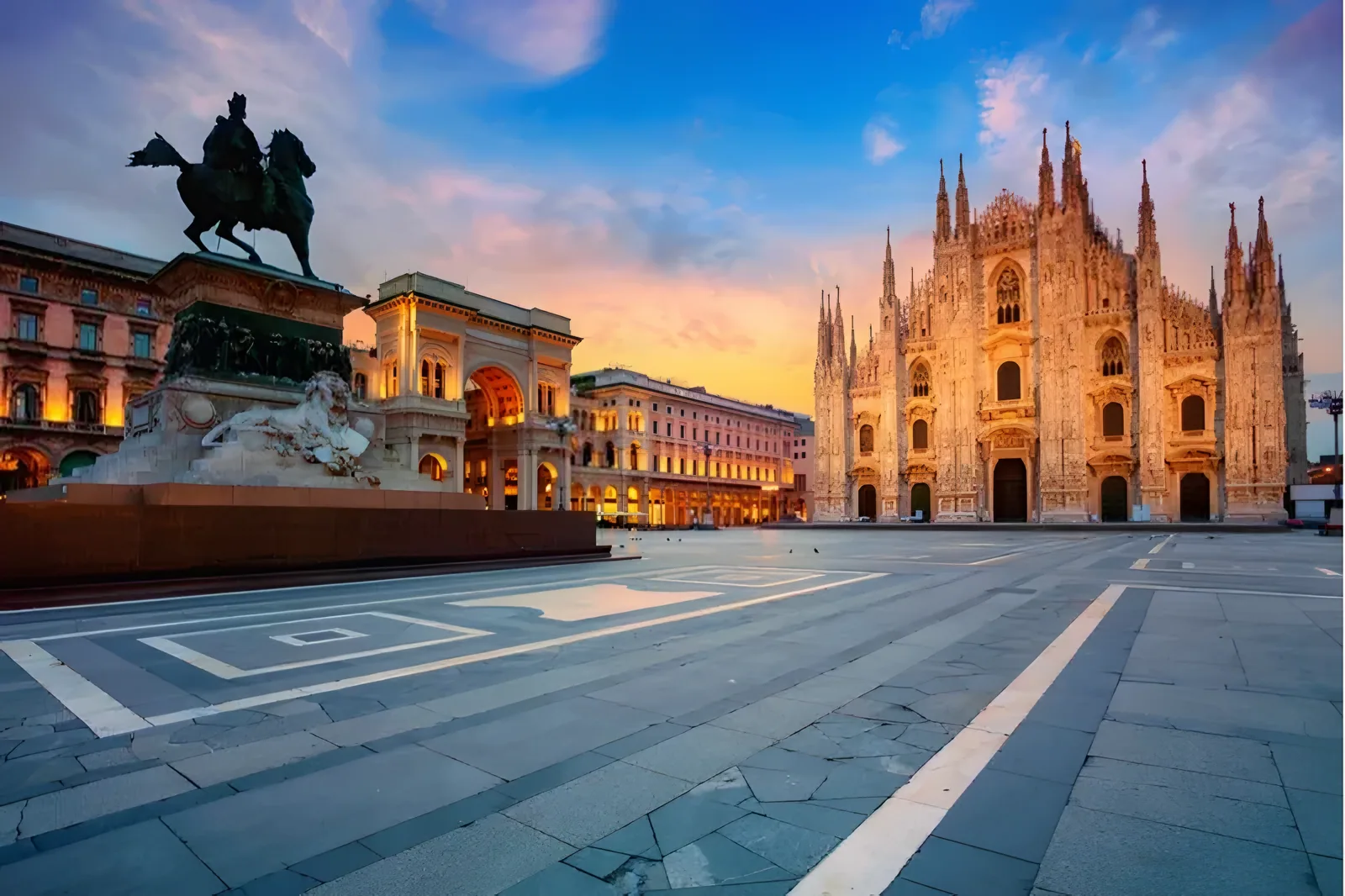 Milano, Đenova, Lugano i Komo